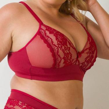 Imagem de Sutiã Bojo Soft Plus Size - Via Sedução, 50, Divino