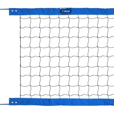 Imagem de Rede Vôlei de Praia Oficial com Duas Faixas Azul - Gismar Redes