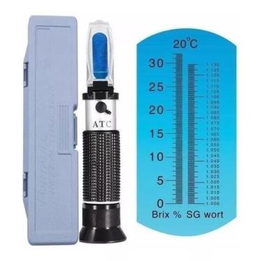 Imagem de Refratômetro Brix E Sg Para Cerveja, Vinho, Hidromel e Sucos - RZ120