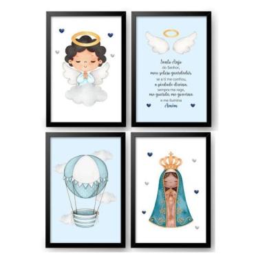 Imagem de Quadro Decorativo Infantil Santo Anjo Guarda Nossa Senhora - Creative 