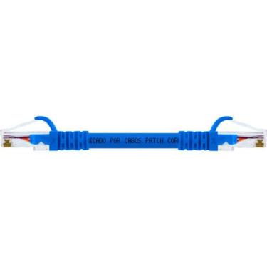 Imagem de Cabo De Rede 10 CM Patch Cord Cat6 UTP Furukawa Azul - CABOS PATCHCORD
