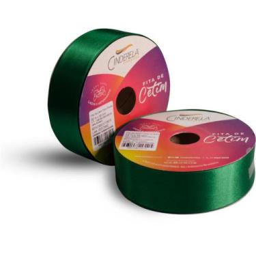 Imagem de Fita de Cetim 38MM 50M Verde Bandeira - Fitas Cinderela