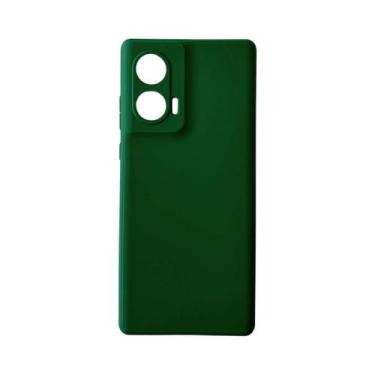 Imagem de Capa Aveludada +Pel. Hidrogel Para Motorola Edge 50 Fusion - DB, Verde