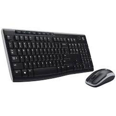 Imagem de Kit logitech teclado e mouse sem fio mk270