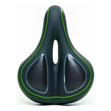 Imagem de Selim Banco Bike Spinning Treino Vazado 200/260mm Absolute Cor Verde, 