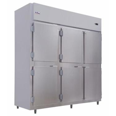 Imagem de Geladeira Comercial Frilux 6 Portas Inox Economic 1100 Litros 127V RF-