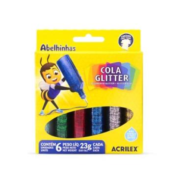 Imagem de Cola Glitter Acrilex 6 Cores 23g