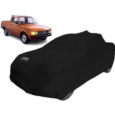 Imagem de Capa Automotiva Para Pick-up Fiat 147 Tecido Helanca - Mz, Preta