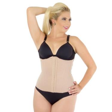 Imagem de Cinta Modeladora faixa abdominal com 12 barbatanas e colchetes - Corpo