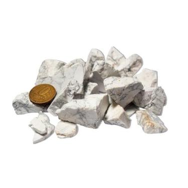 Imagem de Howlita Branca Cascalho Pedra Natural 5 a 40 mm 200g - CristaisdeCurve