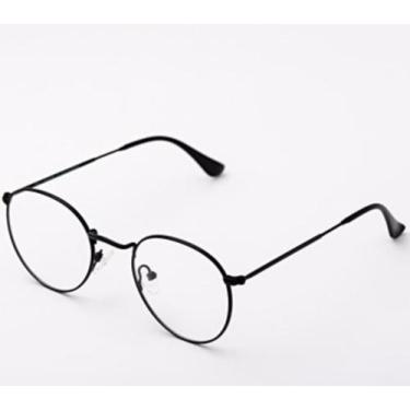 Imagem de Armação Óculos Grau Clipon 2 Em 1 Redondo Marcos Preto - Palas Eyewear