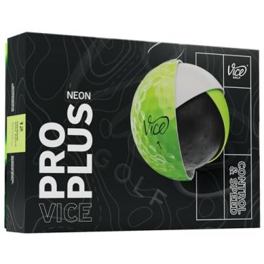 Imagem de Bolas de golfe Vice Pro Plus (modelo 2025) (Lime)