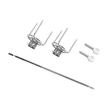 Imagem de Bothyi Garfo de Frango Rotativo Suporte de Peru Prático Espetos de Frango Universal Rack Torrador de Frango, 34cm