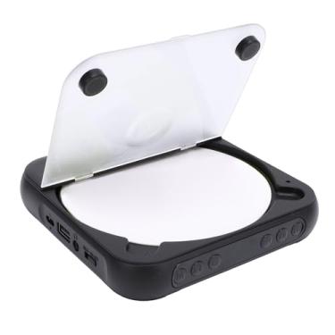 Imagem de Leitor de CD Portátil, Leitor de CD Portátil bt 5.3 USB Recarregável 2000mah Com Fones de Ouvido Com Fio, Leitor de CD de Mesa para CD R CD RW MP3 WMA (Preto)