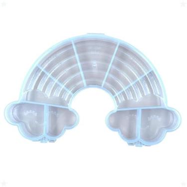 Imagem de Caixa Organizadora Arco-Íris Box P Miçanga Bijuterias - Macall