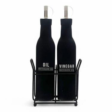 Imagem de Porta Vinagre E Azeite Manhattan C/Suporte Galheteiro 300ml - Haüskraf