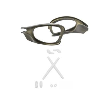 Imagem de Kit De Side Blinders e Borrachas Para Armaçao Juliet - Genérica, Cinza