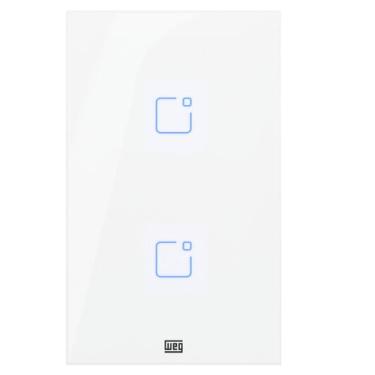 Imagem de Interruptor Inteligente 2 Botões Weg Home Branco