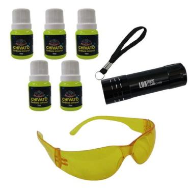 Imagem de Kit Detector Vazamento Gás Ar Condicionado Contraste Uv - Valtec Shop