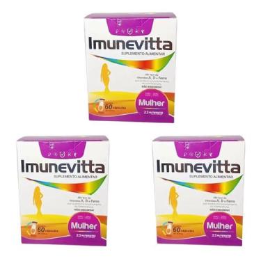 Imagem de Kit 3 Imunevitta Mulher De A a Zinco 60 Cápsulas