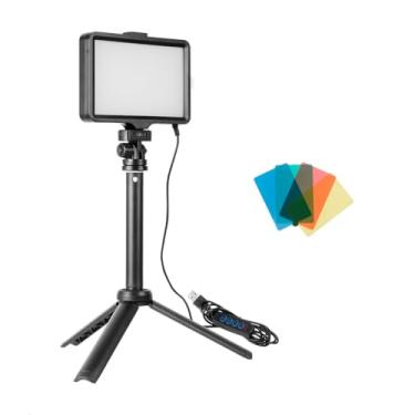 Imagem de SOU FOTO Kit Iluminador LED RGB 10W com Filtros Coloridos para Streamers, Youtubers, Fotografia e Gravação – Iluminação Profissional para Vídeos, Lives, Produção de Conteúdo e Estúdio | KLI-001