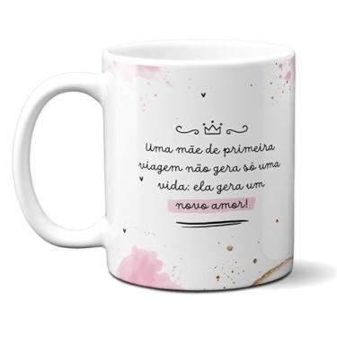 Imagem de Caneca Xícara Porcelana Presente Mãe De Primeira Viagem