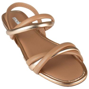 Imagem de Sandália Feminina Moleca Rasteira Tiras Trançadas