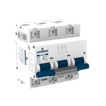 Imagem de Disjuntor tripolar DIN 100A 10 KA Soprano