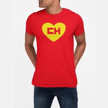 Imagem de Camiseta Camisa Masculina Algodão Chapolin Colorado - TK MODA, Vermelh