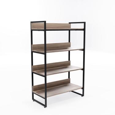 Imagem de Estante Desmontável 4 Prateleiras - Preto e Malaga