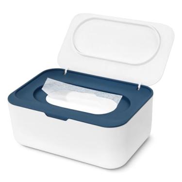 Imagem de RSQAZQ Suporte Para Lençóis De Secadora, Recipiente Para Lençóis De Secadora De Roupas Com Tampa, Organizador De Cesto Para Lençóis De Secadora, Caixa De Armazenamento De Lençóis De Amaciante Para O