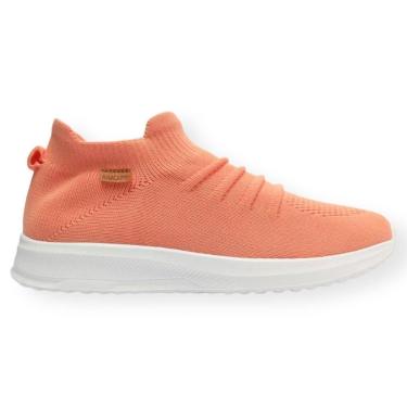 Imagem de Tênis Slip On Knit Franzido Tangerina Anacapri Feminino Laranja-Feminino
