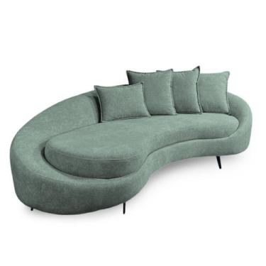 Imagem de Sofá 3 Lugares 2,30m Living Orgânico Medelim - Élpis Móveis, Boucle Er