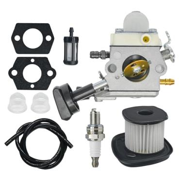 Imagem de Eamonhigh BG86 Carburador de substituição para soprador de folhas Stihl BG86C SH86C SH86 BG86Z BG86CE BG86CEZ SH56, 42411200616 Substituição para Zama C1M-S261B 4241-120-0616 Kit de carburador com ar