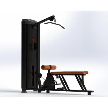 Imagem de Puxador pulley com remada baixa diamond - rise - Rise Equipamentos