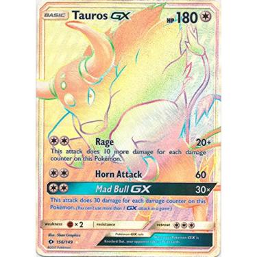 Imagem de Pokemon - Tauros-GX - 156/149 - Secret Rare - Pokemon Sun & Moon