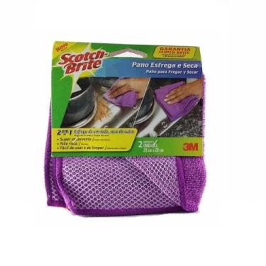 Imagem de Pano esfrega e seca com 2 unidades scotch brite - 3m