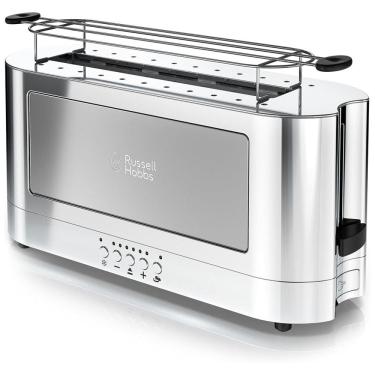 Imagem de Torradeira de 2 Fatias com 6 Níveis de Tostagem, 1200W, 110v, RUSSELL HOBBS TRL9300GYR, Prateado