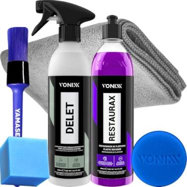 Imagem de Limpador De Plasticos Delet + Revitalizador Restaurax Vonixx