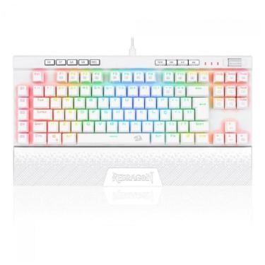 Imagem de Teclado Mecânico Gamer Redragon Magic-Wand Pro - ABNT2 - RGB - Switch Brown - Branco - K587W-RGB-PRO