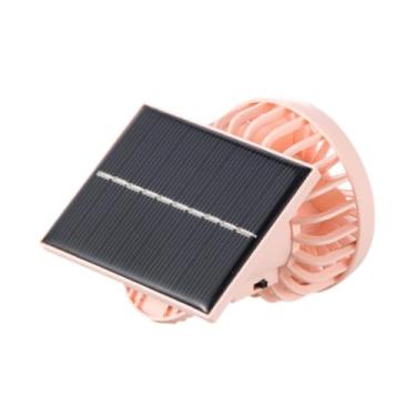 Imagem de WeiLaiKeQi CLIP Cap Fan Fan pessoal Solar Small Lightweight Compact Hands Free portátil para pescar ao ar livre mochila golfe, Rosa