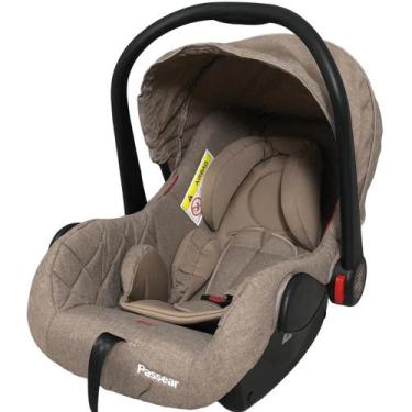 Imagem de Cadeirinha para Carro Bebe Conforto Passear Baby Aconchego Caqui