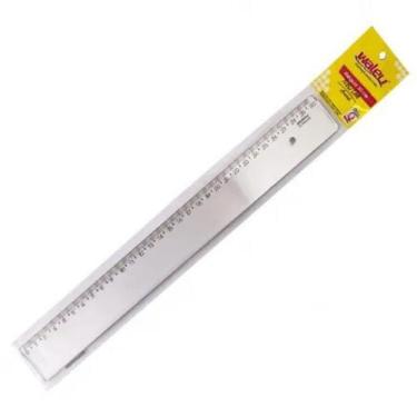Imagem de Régua Escolar 30cm New Line Prata - Waleu