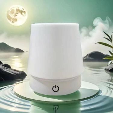 Imagem de Luminaria Mesa Recarregavel Toque Retratil Aço Quente Led