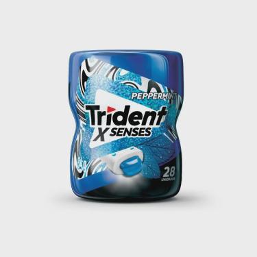 Imagem de Goma de mascar trident X senses peppermint 28 unidades 54G