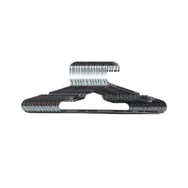 Imagem de Kit 100un. Cabide Adulto Cavado Tradicional - Plastserv Industria De P