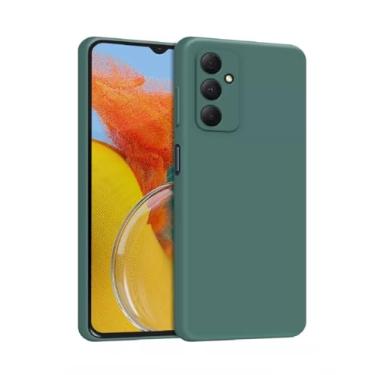 Imagem de Capa Capinha Compatível Samsung_ A56 5G Proteção Aveludado Premium (VERDE MILITAR)