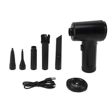 Imagem de Duster de ar com LED Light sem fio 68W High Power Power Simples 3 engrenagens Soprador de poeira para teclado de computador Dispositivos elétricos de carro ABS PP 483G 6000mAh