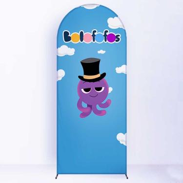 Imagem de Painel de Festa Romano com Forro Bolo Fofo - Fera Print