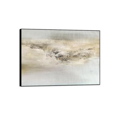 Imagem de MUHJDYC Arte de parede abstrata moldura preta famosa pintura - impressão em tela - fotos modernas de sala de estar decoração de parede - pôster de arte de parede de escritório (27,05) 50x70cm-19x27in